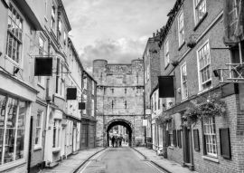 Lais Puzzle - Bootham Bar, ein Stadttor in York, England in schwarz weiß - 500, 1.000 & 2.000 Teile