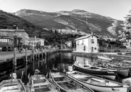 Lais Puzzle - Torbole, Gardasee in schwarz weiß - 1.000 Teile