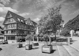 Lais Puzzle - Sindelfingen in schwarz weiß - 500, 1.000 & 2.000 Teile