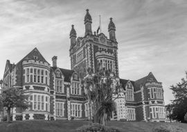 Lais Puzzle - Otago High School für Jungen in Dunedin, Neuseeland in schwarz weiß - 1.000 Teile