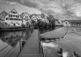 Lais Puzzle - Riedlingen in schwarz weiß - 500, 1.000 & 2.000 Teile