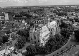 Lais Puzzle - Selby Abbey, Nord-Yorkshire, England in schwarz weiß - 500, 1.000 & 2.000 Teile