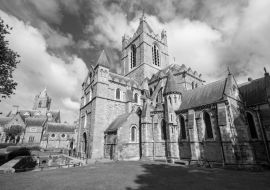 Lais Puzzle - Christ Church in Dublin in schwarz weiß - 1.000 Teile