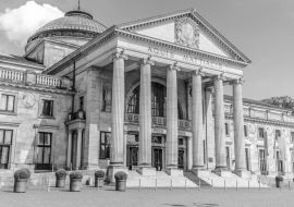 Lais Puzzle - Kurhaus Wiesbaden Health Spa in schwarz weiß - 1.000 Teile