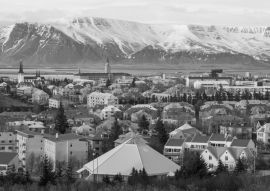 Lais Puzzle - Reykjavik, die Hauptstadt von Island in schwarz weiß - 500, 1.000 & 2.000 Teile