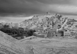 Lais Puzzle - Ksar von Ait Ben Hadu, Marokko in schwarz weiß - 500, 1.000 & 2.000 Teile