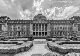 Lais Puzzle - Königlicher Palast von Brüssel in schwarz weiß - 1.000 Teile