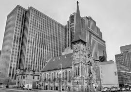 Lais Puzzle - Erste Baptistenkirche in Ottawa, Kanada in schwarz weiß - 500, 1.000 & 2.000 Teile