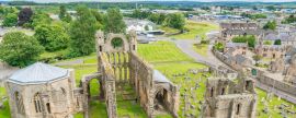 Lais Puzzle - Elgin Cathedral, historische Ruine in Elgin, Moray, Nord-Ost Schottland, Panorama - 2.000 Teile