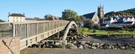 Lais Puzzle - Fußgängerbrücke in Aberaeron, Ceredigion, Wales, UK, Panorama - 2.000 Teile