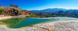 Lais Puzzle - Hierve el Agua in den zentralen Tälern von Oaxaca, Mexiko, Panorama - 2.000 Teile