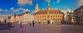 Lais Puzzle - Grand Place von Lille, Panorama & Dämmerungsstimmung, Frankreich, Panorama - 2.000 Teile