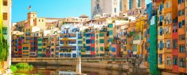 Lais Puzzle - Bunte Häuser am Fluss Onyar in Girona, Katalonien, Spanien, Panorama - 2.000 Teile