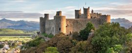 Lais Puzzle - Harlech Castle bei Sonnenaufgang, Wales, Panorama - 2.000 Teile