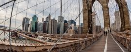 Lais Puzzle - New York, Brooklyn Bridge mit Kabeln, Panorama - 2.000 Teile