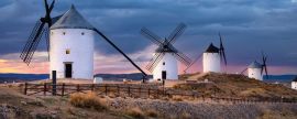 Lais Puzzle - Windmühlen von Consuegra im Sonnenuntergang, Castilla-La Mancha, Spanien, Panorama - 2.000 Teile