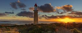 Lais Puzzle - Schöner Sonnenuntergang über Cape Du Couedic Lighthouse. Flinders Chase National Park. Kangaroo Island. Südaustralien, Panorama - 2.000 Teile