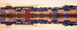 Lais Puzzle - Schöner Panoramablick auf den Sonnenuntergang über dem Claddagh Galway in Galway City, Irland, Panorama - 2.000 Teile