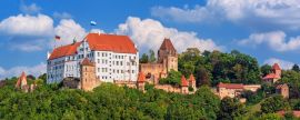 Lais Puzzle - Landshut, historische Burg Trausnitz und Altstadt, Bayern, Deutschland, Panorama - 2.000 Teile