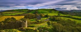 Lais Puzzle - Felsen von Dunamase Grafschaft Laois, Irland, Panoramablick, Panorama - 2.000 Teile