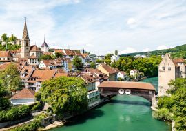Lais Puzzle - Ansicht von Baden, einer Stadt im Aargau, Schweiz - 1.000 Teile