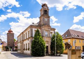 Lais Puzzle - Stadtturm und Kirche, Höchstadt, Bayern, Deutschland - 1.000 Teile
