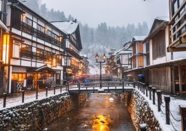 Lais Puzzle - Obanazawa Ginzan Onsen, Japan im Winter - 1.000 Teile