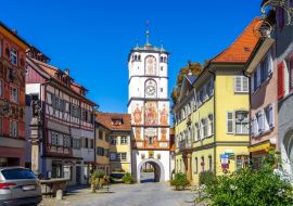 Lais Puzzle - Ravensburger Tor, Frauentor, Wangen im Allgäu, Baden-Württemberg, Deutschland - 1.000 Teile