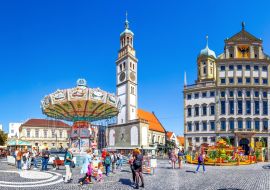 Lais Puzzle - Perlachturm und Rathaus, Augsburg, Bayern, Deutschland - 1.000 Teile