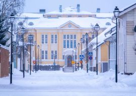 Lais Puzzle - Blick auf das Zentrum der Altstadt von Raahe in Finnland - 1.000 Teile