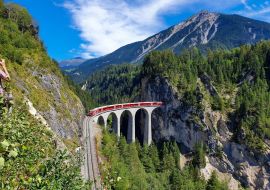 Lais Puzzle - Landwasserviadukt in Fillisur an einem schönen Sommertag, Graubünden, Schweiz - 1.000 Teile