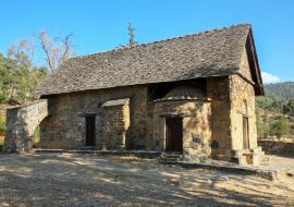 Lais Puzzle - Panagia Forviotissa (Asinou) , eine christliche Kirche vom Anfang des 12. Jahrhunderts in Nikosia, Zypern. UNESCO-Welterbestätte - 1.000 Teile