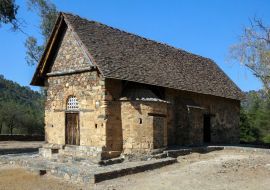 Lais Puzzle - Panagia Forviotissa (Asinou) , eine christliche Kirche vom Beginn des 12. Jahrhunderts in Nikosia, Zypern. UNESCO-Welterbe - 1.000 Teile