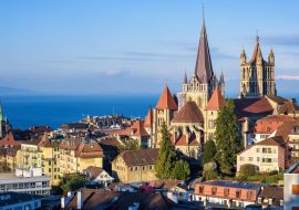 Lais Puzzle - Lausanne, Stadt am Genfer See, Schweiz - 1.000 Teile