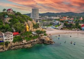 Lais Puzzle - Wat Khao Takiab Hügel und Strand in Hua Hin, Prachuap Khiri Khan, Thailand - 1.000 Teile