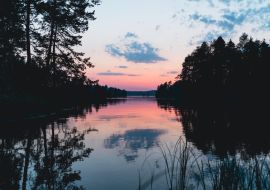 Lais Puzzle - Sonnenuntergang auf dem See in Heinola Finnland - 1.000 Teile