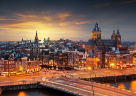 Lais Puzzle - Amsterdam, Niederlande Altstadtzentrum - 1.000 Teile