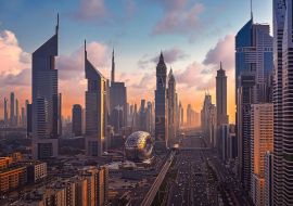 Lais Puzzle - Stadtbild von Dubai bei Sonnenuntergang - 1.000 Teile