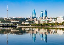 Lais Puzzle - Skyline der Stadt Baku in Aserbaidschan - 1.000 Teile