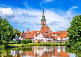 Lais Puzzle - Blick auf die historische Innenstadt, Wolframs Eschenbach, Bayern, Deutschland - 1.000 Teile