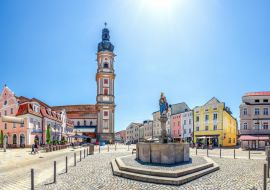 Lais Puzzle - Altstadt, Panorama, Deggendorf, Bayern, Deutschland - 1.000 Teile