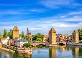 Lais Puzzle - Ponts Couverts, gedeckte Brücken, Straßburg, Frankreich - 1.000 Teile