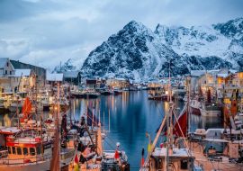 Lais Puzzle - Henningsvaer Hafen in der Inselgruppe der Lofoten, Norwegen - 1.000 Teile