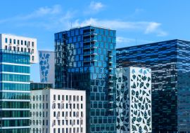 Lais Puzzle - Moderne Bürohochhäuser aus Glas und Stahl in Oslo, Norwegen, Konzepte für Wirtschaft, Business, Handel - 1.000 Teile
