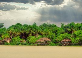 Lais Puzzle - Strohhütten am Ufer des Orinoco-Flusses, Delta, Staat Amacuro, Venezuela - 1.000 Teile