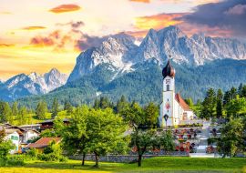 Lais Puzzle - Kirche in Grainau, Bayern, Deutschland - 1.000 Teile