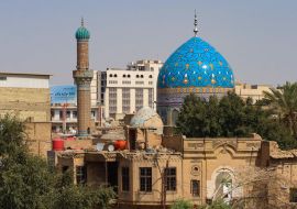 Lais Puzzle - Schöne türkisfarbene Moschee in Bagdad Irak - 1.000 Teile