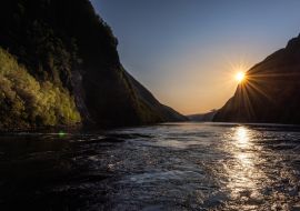 Lais Puzzle - Sonnenuntergang am Hylsfjord, Rogaland, Suldal Norwegen - 1.000 Teile