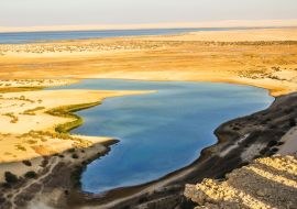 Lais Puzzle - Wunderschönes Panorama des Wadi El Rayan Lower Lake - Magischer See Wüste, Nationalpark, Fayyum Oase, Ägypten - 1.000 Teile