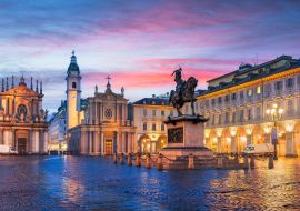 Lais Puzzle - Turin, Italien an der Piazza San Carlo - 1.000 Teile